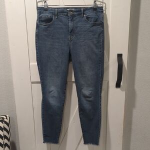 Jessica Simpson's High Rise Ankle Length Skinny Jeans with Distressed Details 12